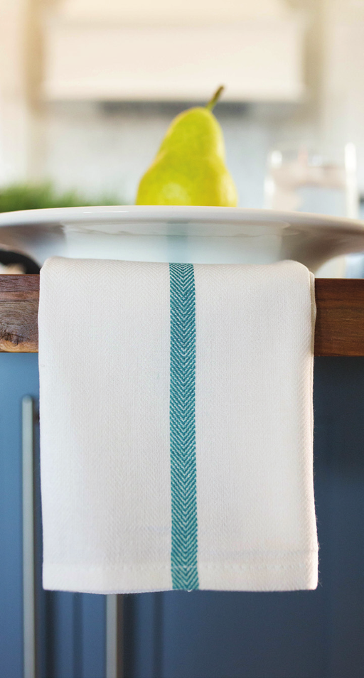 100% Spun Polyester Striped Crash Kitchen Towel