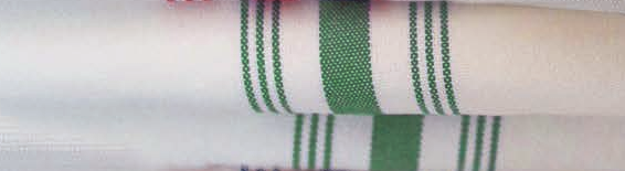 Striped Bistro Napkins made with 100% MJS Spun Polyester - 18x22 - 6.8 oz. - Green Stripes