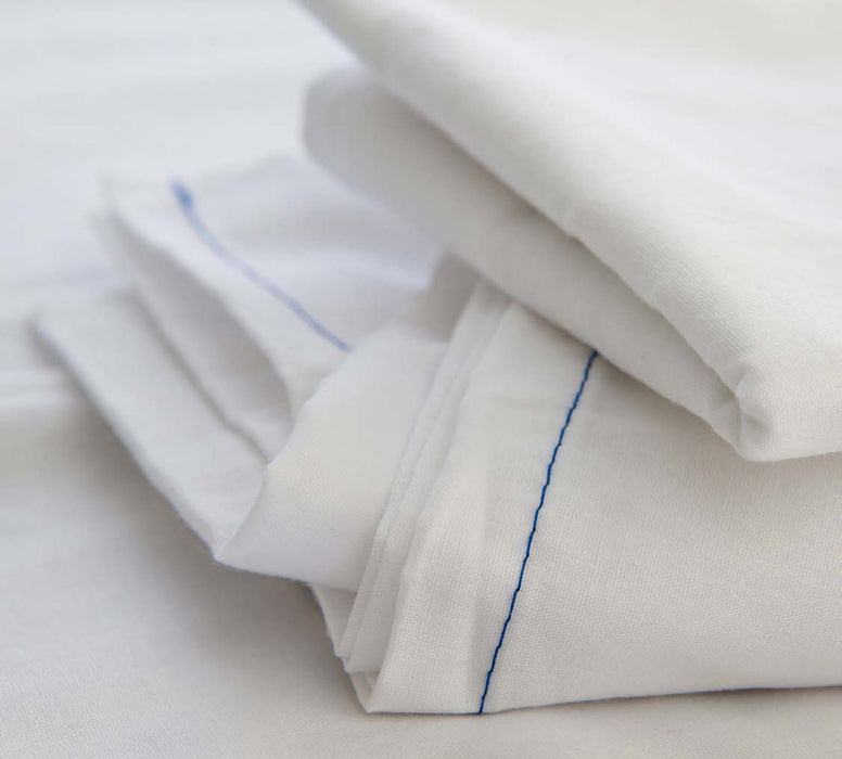 Economy T-180 Percale Woven Pillowcase - 55% Cotton 45% Polyester - 44x36 - 7 oz. - White